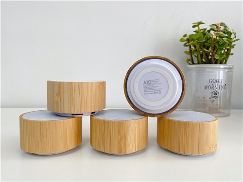 Bluetooth Speaker Portable Speaker Wooden Wireless Speaker Bamboo model Customized logo for Promotion