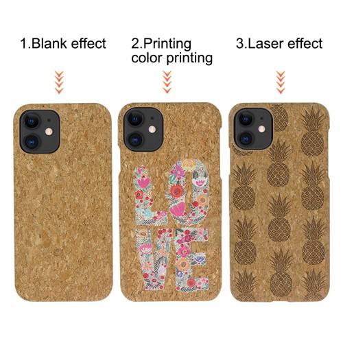 Promotional Soft Wood Phone Cover Sustainable Cork Phone Case Customized Logo for Promotional Gifts