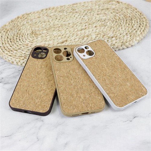 Promotional Soft Wood Phone Cover Sustainable Cork Phone Case Customized Logo for Promotional Gifts