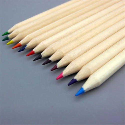 Promotional Wooden Pencil Color Pencil Ecofriendly Wood Pen Writing Stationery Customized logo for Gifts