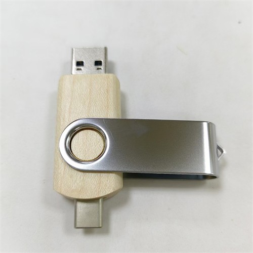 2in1 Classic Twister USB Stick Wooden USB Flash Drive OTG USB Phone USB Swivel USB Bamboo Model Customized logo for Gifts