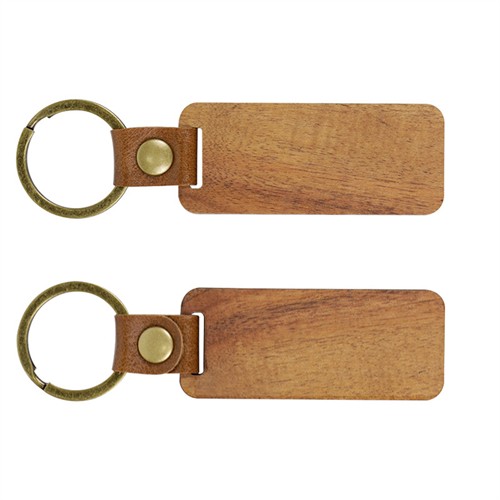 Promotional Key Chains Ecofriendly Wooden Key Chain Bamboo Keyrings Different Shape Customized logo for Gifts