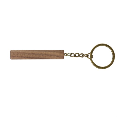 Ecofriendly Wood Keyrings Bamboo Keychains Thin Wooden Key chain Customized logo for Promotion