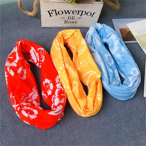 Recyclable RPET Headwear Bandana Recycled Magic Scarf Variously Wearing Neck Gaiter Tube Scarf Custom logo printing for Promotion Gifts