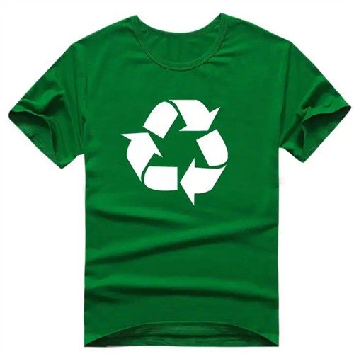 Custom Ecofriendly RPET Tshirt  Recycled Polyester T-shirt Unisex Sportwear for Promotion