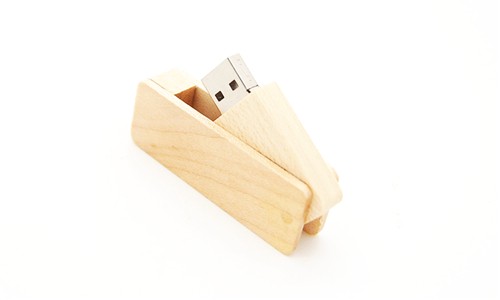 Swivel USB Flash Drive Bamboo or Wood USB Stick Customized logo for Promotion Gift 