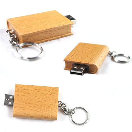 Custom Logo Printed or Engraved Wood USB Pen Drive Bamboo USB Stick for Promotion