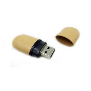 Custom USB Flash Drive Sustainable USB Memory Stick Recycled Wheat Straw Material OEM logo for Gifts