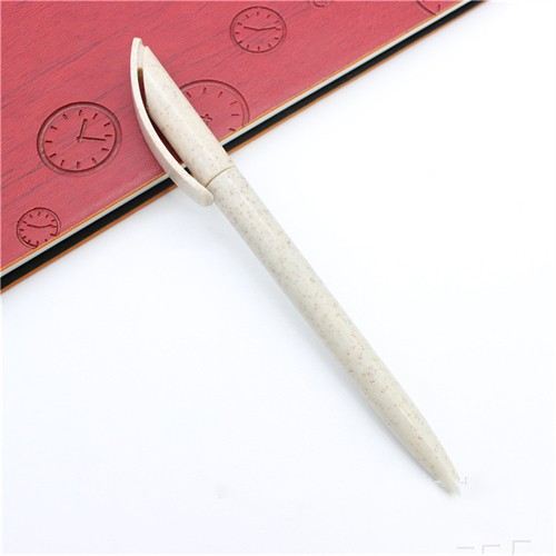 Sustainable Ball Pen Wheat Straw Pen Writing Pen Customized Logo for Promotional Gifts
