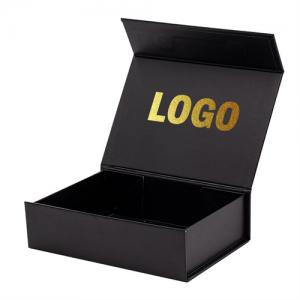 Black Gift Box Black cardboard box Customized Product Packaging Black Paper Box Flip Gift Box for Promotion