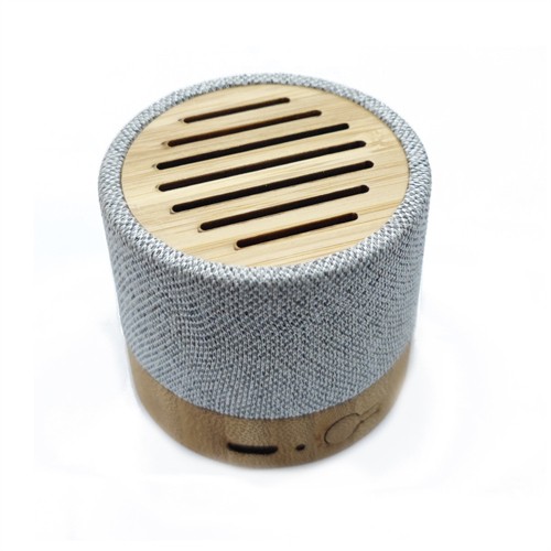 Sustainable RPET Portable Speaker Wireless Speaker Customized Bluetooth Speaker Bamboo model Wooden Speaker for Gifts