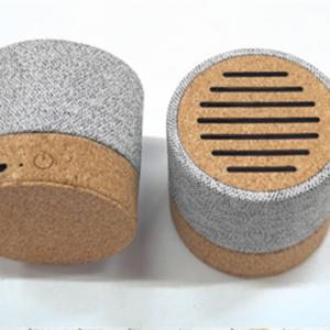 Sustainable RPET Portable Speaker Wireless Speaker Customized Bluetooth Speaker Cork model Soft Wood Speaker for Gifts