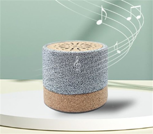 Sustainable RPET Portable Speaker Wireless Speaker Customized Bluetooth Speaker Cork model Soft Wood Speaker for Gifts