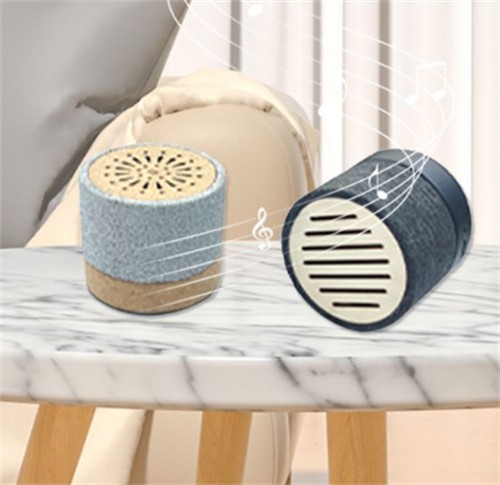 Sustainable RPET Portable Speaker Wireless Speaker Customized Bluetooth Speaker Cork model Soft Wood Speaker for Gifts