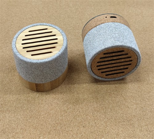 Sustainable RPET Portable Speaker Wireless Speaker Customized Bluetooth Speaker Cork model Soft Wood Speaker for Gifts