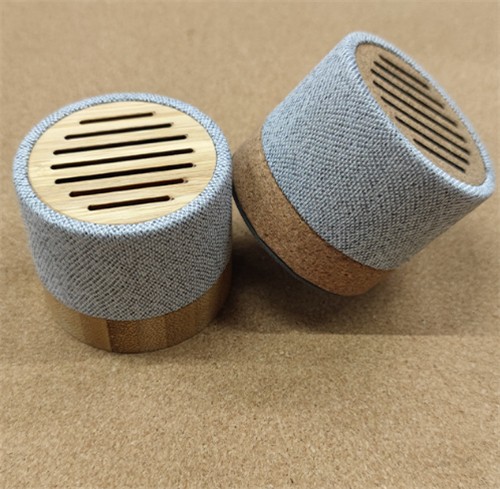 Sustainable RPET Portable Speaker Wireless Speaker Customized Bluetooth Speaker Cork model Soft Wood Speaker for Gifts
