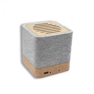 Recycled RPET Bluetooth Speaker Wireless Speaker Customized Cork Speaker Soft Wood model for Promotional Gifts