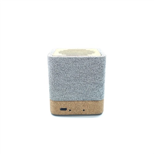 Recycled RPET Bluetooth Speaker Wireless Speaker Customized Cork Speaker Soft Wood model for Promotional Gifts