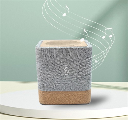 Recycled RPET Bluetooth Speaker Wireless Speaker Customized Cork Speaker Soft Wood model for Promotional Gifts