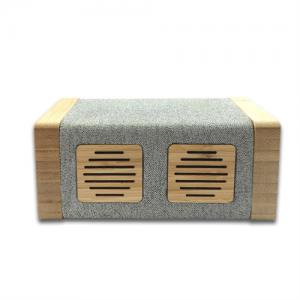 RPET Wireless Speaker Bluetooth Speaker Dual Channel Portable Bamboo Speaker Wooden model Custom Logo for Promotion