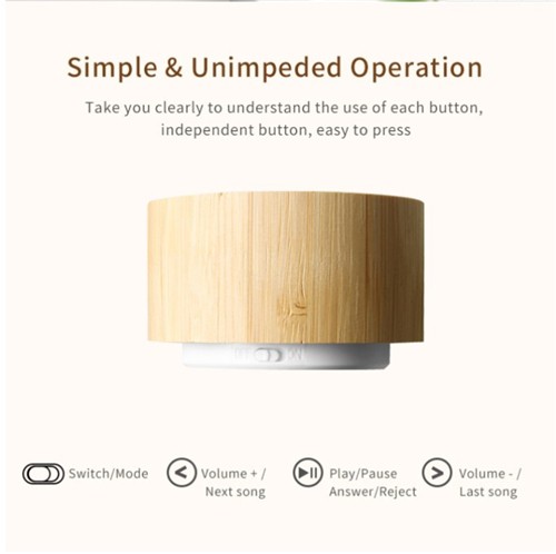 Bluetooth Speaker Portable Speaker Wooden Wireless Speaker Bamboo model Customized logo for Promotion