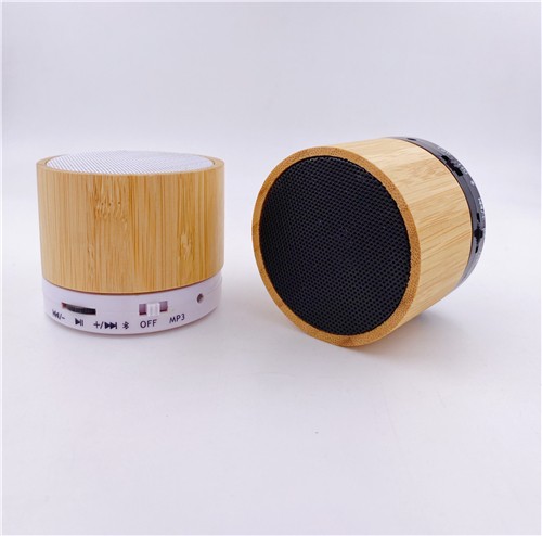 Portable Speaker Wireless Bluetooth Speaker Phone Speaker Wooden and Bamboo model OEM logo for Promotional Gifts