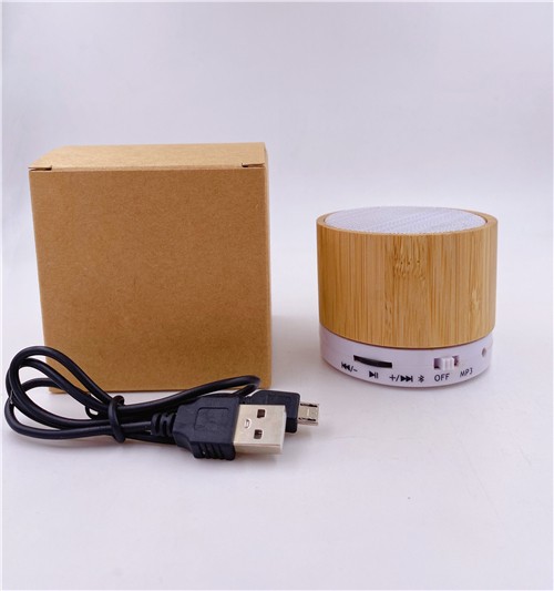 Portable Speaker Wireless Bluetooth Speaker Phone Speaker Wooden and Bamboo model OEM logo for Promotional Gifts