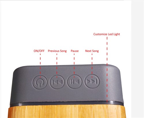 Custom Speaker Wireless Bluetooth Speaker Phone Speaker Wooden or Bamboo Portable Speaker with logo for Promotional Gifts