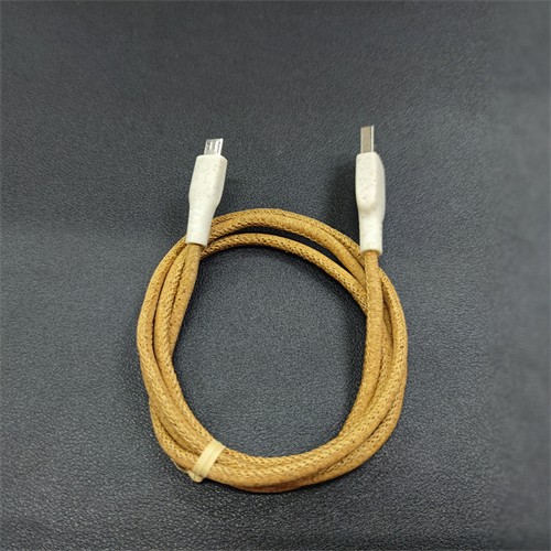 Phone Charger Cable Multi USB Cable Recycled Soft Wood Cable Cork Phone Cable Customized for Promotion