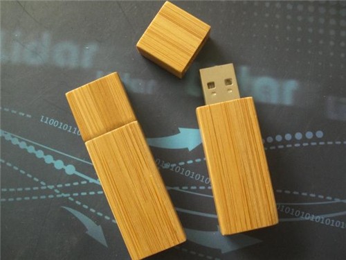 Classic USB Flash Drive Bamboo or Wood Slim model with Custom logo for Promotion