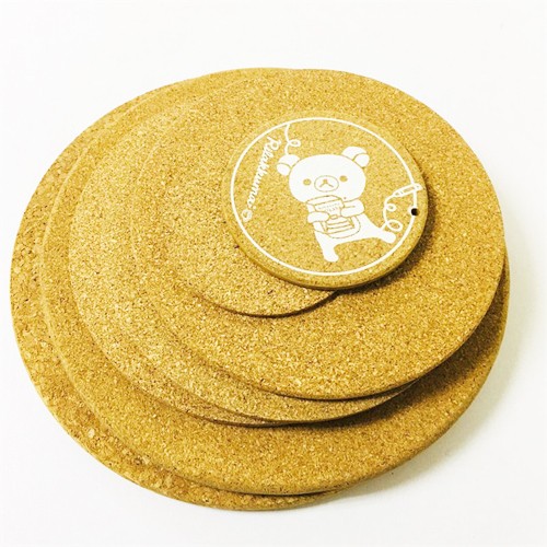 Promotional Cork Mat Soft Wood Coaster Sustainable Cork Coaster Cork Mouse Pad Customized Shape with Logo for Gifts