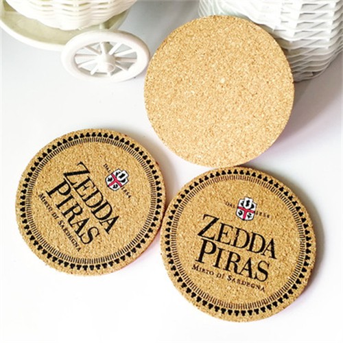 Promotional Cork Mat Soft Wood Coaster Sustainable Cork Coaster Cork Mouse Pad Customized Shape with Logo for Gifts
