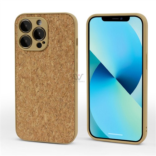 Promotional Soft Wood Phone Cover Sustainable Cork Phone Case Customized Logo for Promotional Gifts