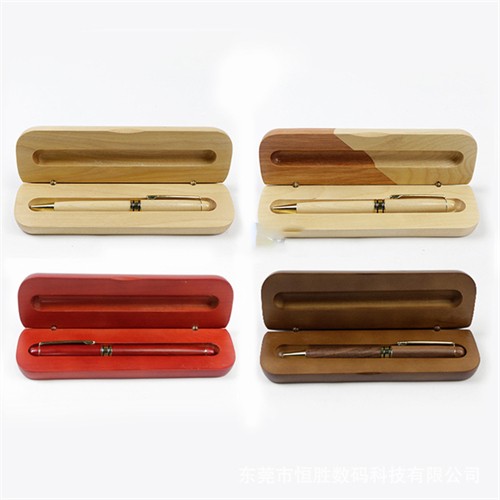 Sustainable Bamboo Ball Pen Promotional Gift Pen Writing Pen Wooden Model with Logo and Box