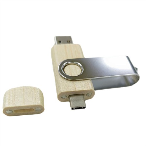 2in1 Classic Twister USB Stick Wooden USB Flash Drive OTG USB Phone USB Swivel USB Bamboo Model Customized logo for Gifts