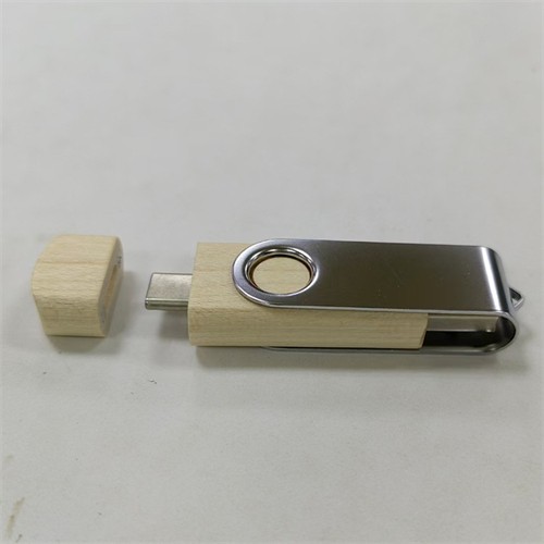 2in1 Classic Twister USB Stick Wooden USB Flash Drive OTG USB Phone USB Swivel USB Bamboo Model Customized logo for Gifts