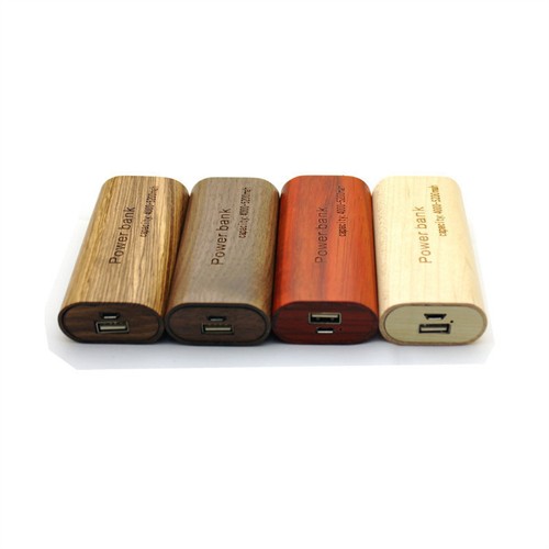 Promotional Powerbank USB Phone Charger Portable Power Supplier  Wood Model or Bamboo Model Logo Printed or Engraved for Promotional Gifts