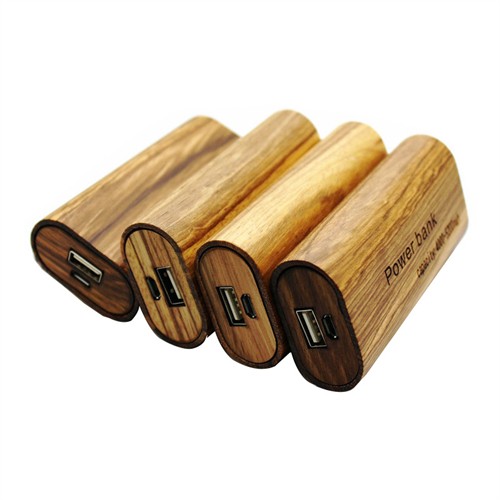 Promotional Powerbank USB Phone Charger Portable Power Supplier  Wood Model or Bamboo Model Logo Printed or Engraved for Promotional Gifts