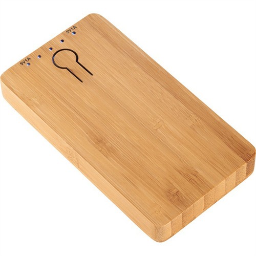 Promotional Powerbank Phone Wireless Charger Portable Power Bank  Removable Wooden or Bamboo Model Customized logo for Gifts