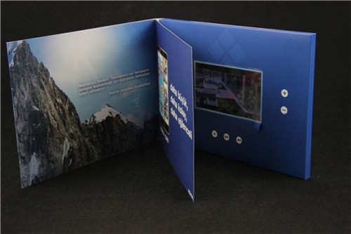 4.3inch Video Name Card Video Brochure Video Greeting Card Video Invitation Card Video Booklet for Promotion Gifts