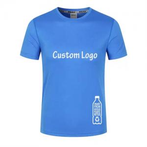 Custom Ecofriendly RPET Tshirt  Recycled Polyester T-shirt Unisex Sportwear for Promotion