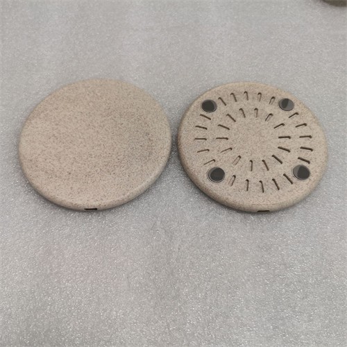 Round Wireless Charger Sustainable Wireless Phone Charger Wheat Straw Model Customized logo for Promotion