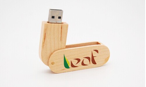 Most Popular USB Flash Drive Swivel USB Stick Bamboo or Wood USB Custom logo for Promotion Gift