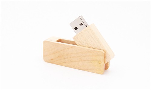 Swivel USB Flash Drive Bamboo or Wood USB Stick Customized logo for Promotion Gift 