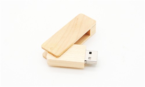 Swivel USB Flash Drive Bamboo or Wood USB Stick Customized logo for Promotion Gift 