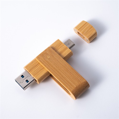 Multifunctional OTG USB Sticks Wooden Phone USB Flash Drives Type C USB Bamboo Models Custom logo for Promotion