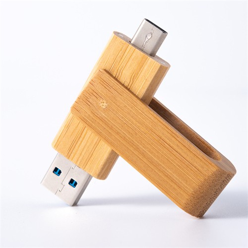 Multifunctional OTG USB Sticks Wooden Phone USB Flash Drives Type C USB Bamboo Models Custom logo for Promotion