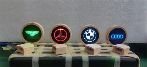 Lighting USB Flash Drives LED Wooden USB Stick Custom Bamboo USB Pen with Logo for Promotion