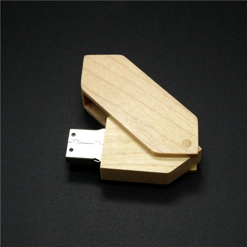 Twist USB Flash Drive Bamboo or Wood USB Stick Swivel model Customized logo for Promotion Gift