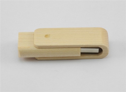 Twist USB Stick Bamboo or Wood USB Flash Drive Swivel model Custom logo for Promotion Gift 